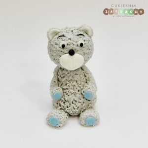 Figurka na Tort Szary Miś