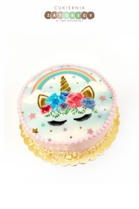 Tort z opłatkiem Jednorożec Unicorn