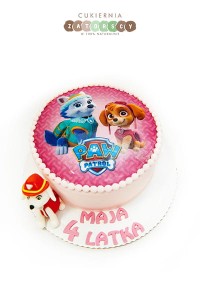 Tort z opłatkiem Psi Patrol Skye