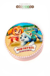 Tort z opłatkiem Psi Patrol Skye