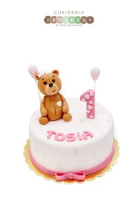 Tort mini na roczek Miś 